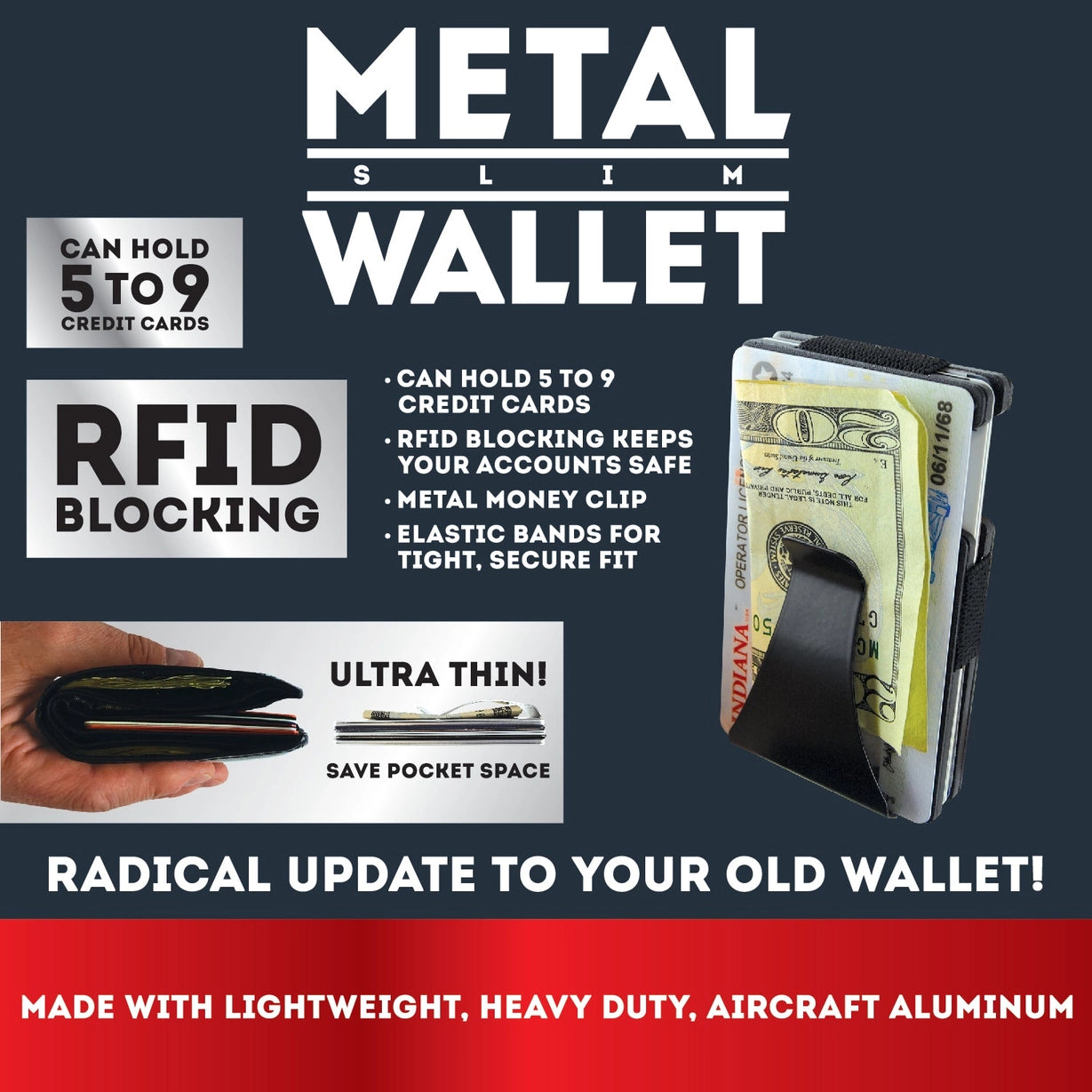 Black Friday Bundle 60% off - Power Bank and Metal Wallet with Money Clip